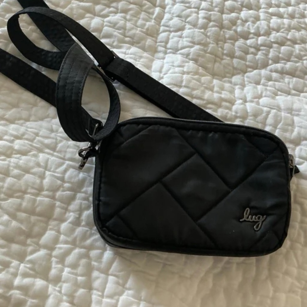Lug Coupe SE Black Quilted Crossbody Bag